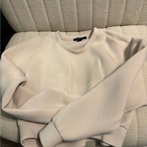 Forever 21 Cream Crew Neck Sweater